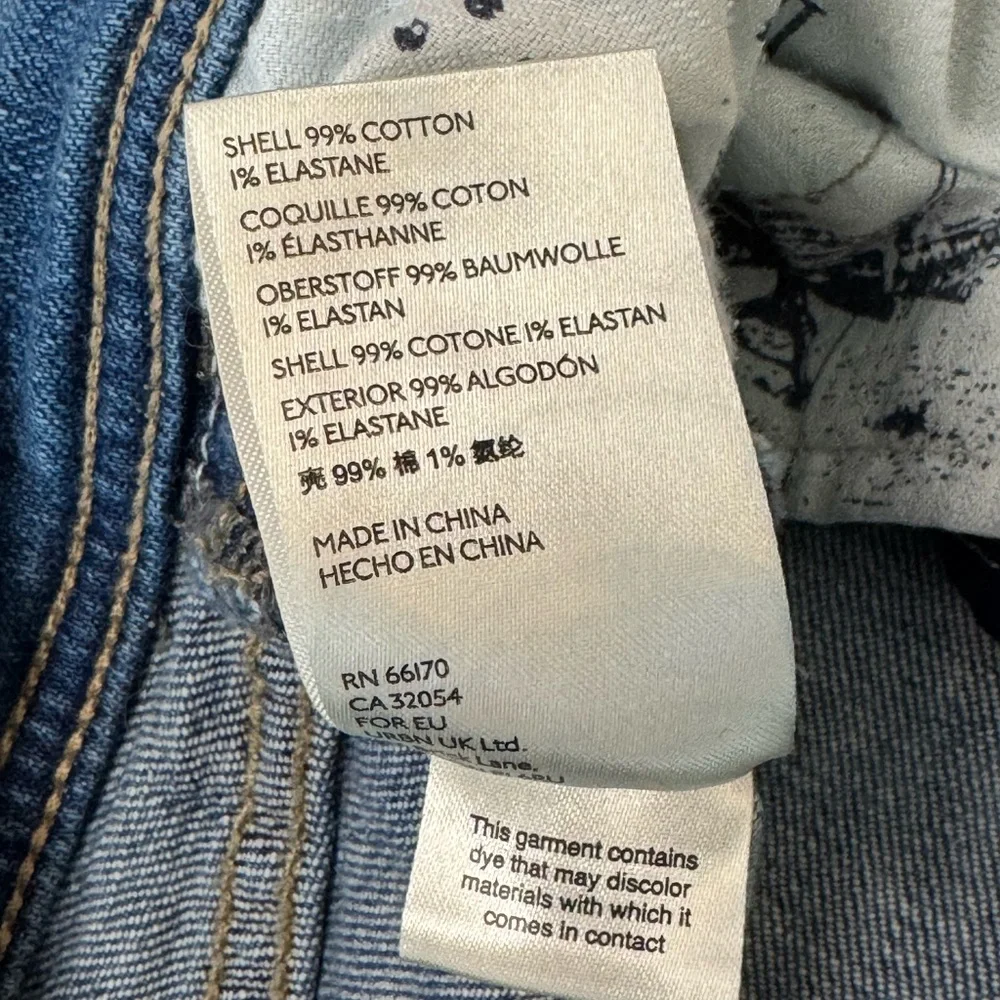 Pilcro and the Letterpress by Anthropologie Slim Boyfriend Distressed Blue Jeans - Picture 12 of 16